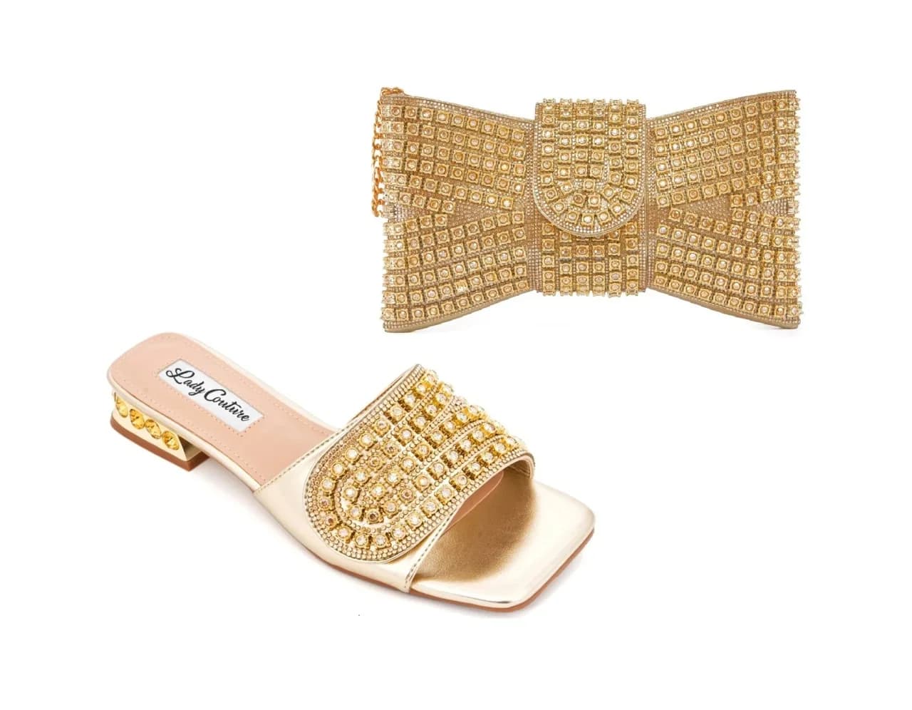 Ivy Matching Set in Gold, product view